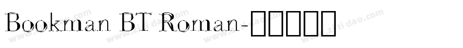 Bookman BT Roman字体转换